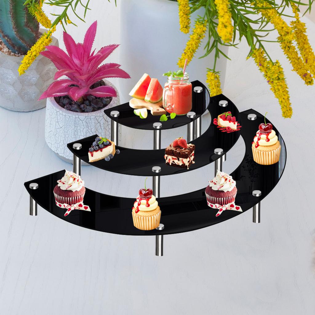 3 шт./компл. акриловая витрина для торта, многофункциональная подставка, кронштейн, поставки для свадьбы, дня рождения, фестиваля, вечеринки, десерта
