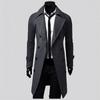 Winter Men Slim Stylish Trench Coat Double Breasted Long Jacket Coat