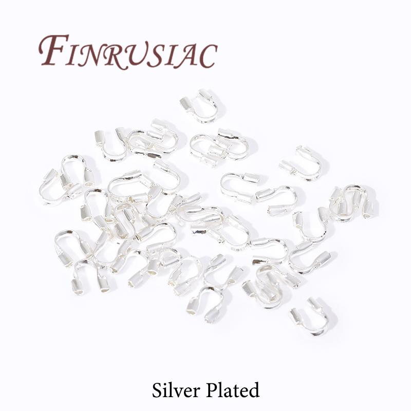 Защитные держатели для проволоки с покрытием из 14-каратного золота, Защитные петли U-образной формы, Аксессуары, Застежки, Соединители для изготовления ювелирных изделий