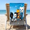 proof beach towel with a The Octonauts1 pattern - soft,absorbent,quick-drying,machine washable - perfect for swimming,camping,bathing