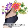 Перчатки для рисования VEIKK Перчатки для рисования двумя пальцами Легкие и мягкие перчатки с защитой от пота для графики VEIKK