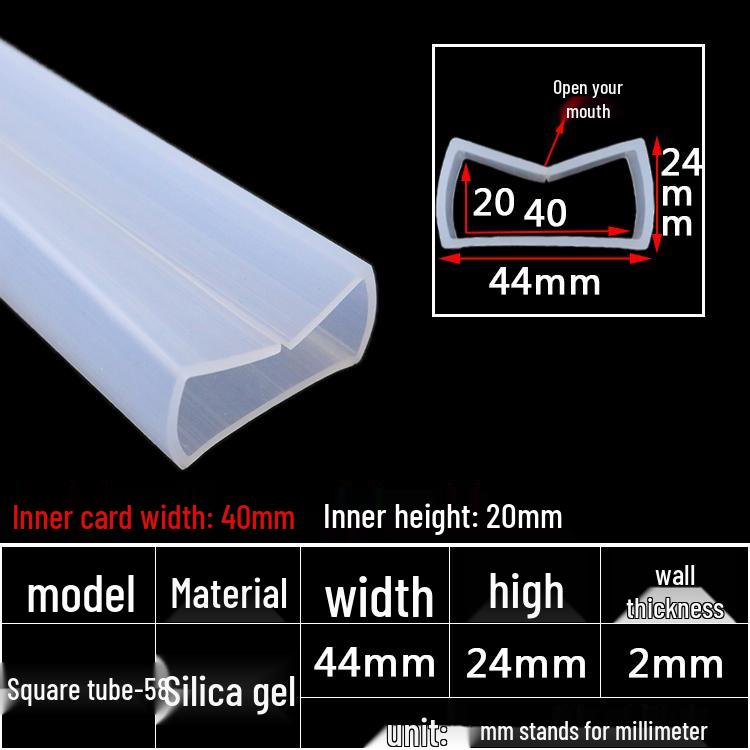 High-Temperature Resistant Silicone Square Tubing: Durable, Customizable, Aging-Resistant Rubber Sheath and Hollow Sealing Strip.