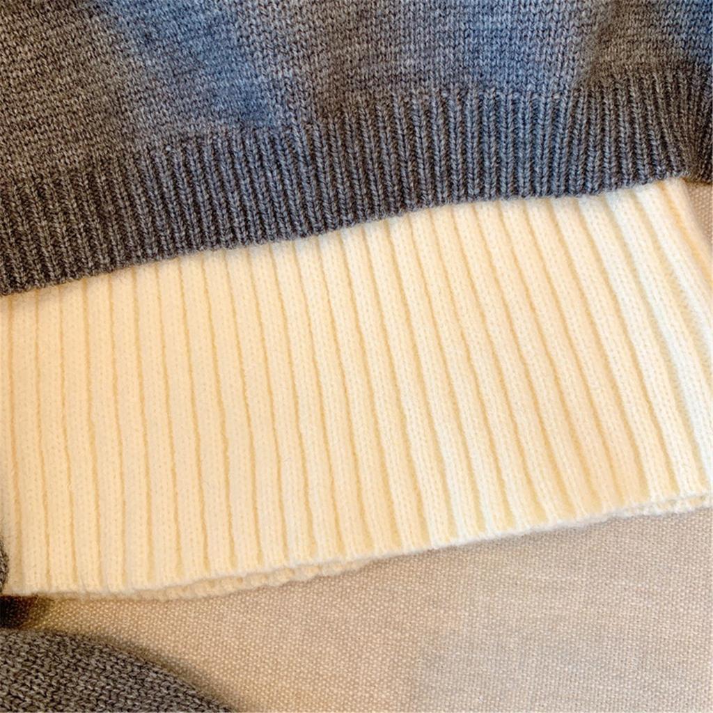 Японский ленивый двухсекционный свитер для женщин, новый осенний, замедляющий старение, укороченный трикотажный топ с воротником-поло из иностранного материала