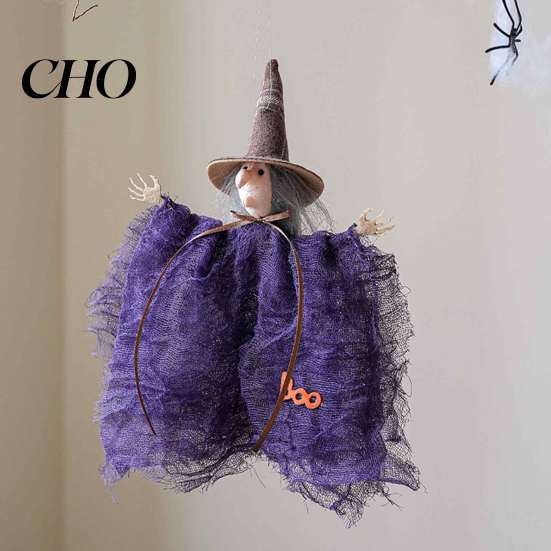 Halloween Witch Doll Decorations Ornaments, Spooky Cat Pumpkin Versatile Ornament for Festive Gatherings Hanging Decoration Tree, Home Party