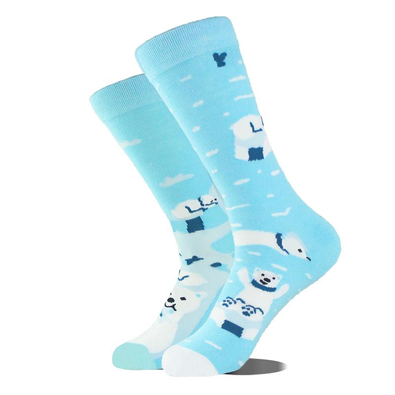 AB Happy Cotton Funny Socks Men Beer Panda Duck Crazy Design Sokken Unisex Novelty Plant Piano Crew Skateboard Calcetines Hombre
