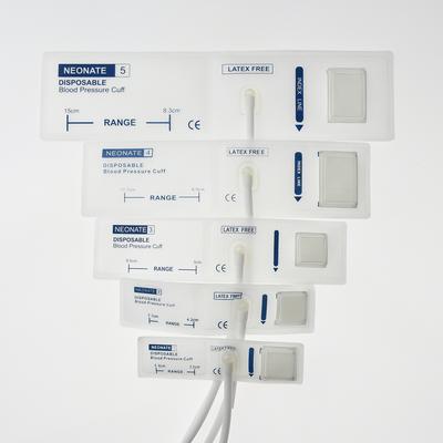 Манжета для измерения артериального давления для новорожденных, одноразовые аксессуары для манжет для сфигмоманометра, 5 разных размеров, подходят для большинства мониторов с 1 видом интерфейсов