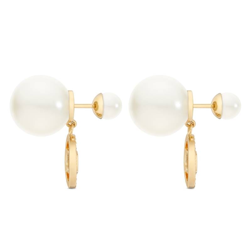 DIOR Original Design Resin Earrings Unisex Gold E2325WOMCY_D03S