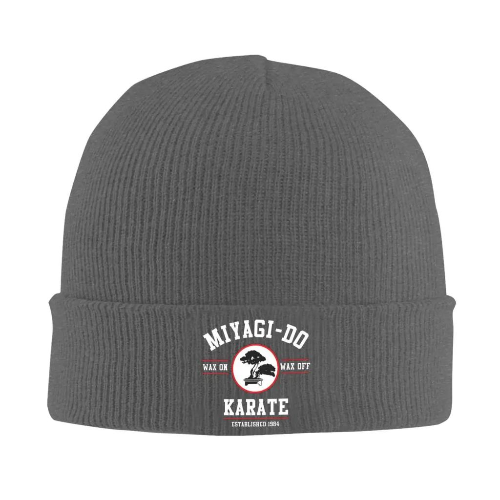 New Karate Logo Warm Knitted Cap Winter Knit Bonnet Hat Skullies Beanies Hip Hop Caps For Unisex