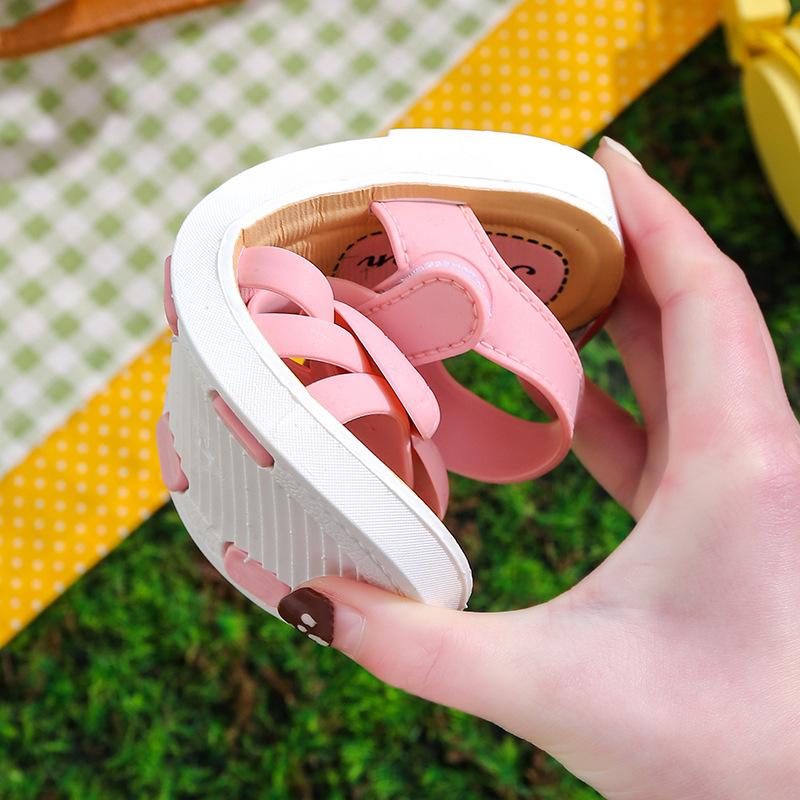 Детские сандалии. Летние нескользящие сандалии на мягкой подошве. Сандалии принцессы с милым цветочным бантом. Маленькие, средние и большие детские сандалии.