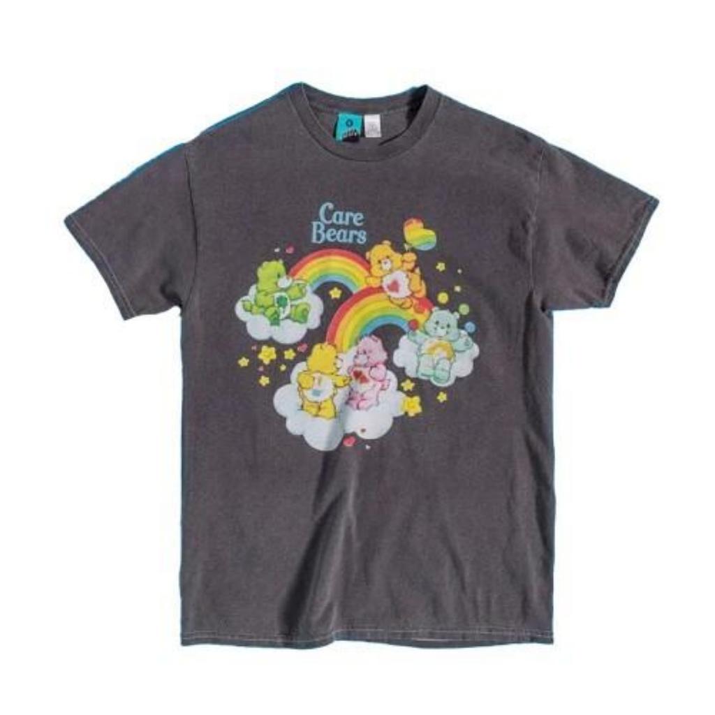 Унисекс Взрослая футболка Care Bears Cloud Винтажная стирка
