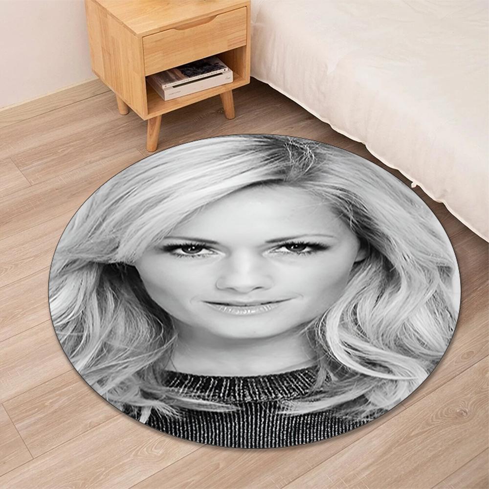 Helene Fischer Printed Round Rug Carpet Chair Rug Area Rug Entryway Doormats,for Office Chair Living Room Bedroom Kitchen Room.