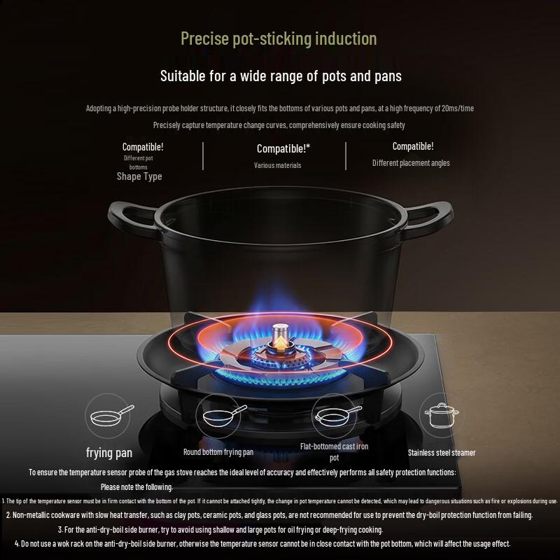 Robam Dual Burner LPG Gas Hob CN plug (adapter included)