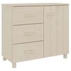 Sideboard HAMAR Honey Brown 90 x 40 x 80 cm Solid Pine Wood