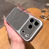 Модный Чехол с Волнообразным Рисунком и Большим Окном для iPhone 17 16 15 14 13 Pro Max Однотонный Ударопрочный Матовый Защитный Чехол-Бампер