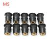 10PCS M5 Rubber Nuts Motorcycle Windscreen Bolts Screws Nut Fastener