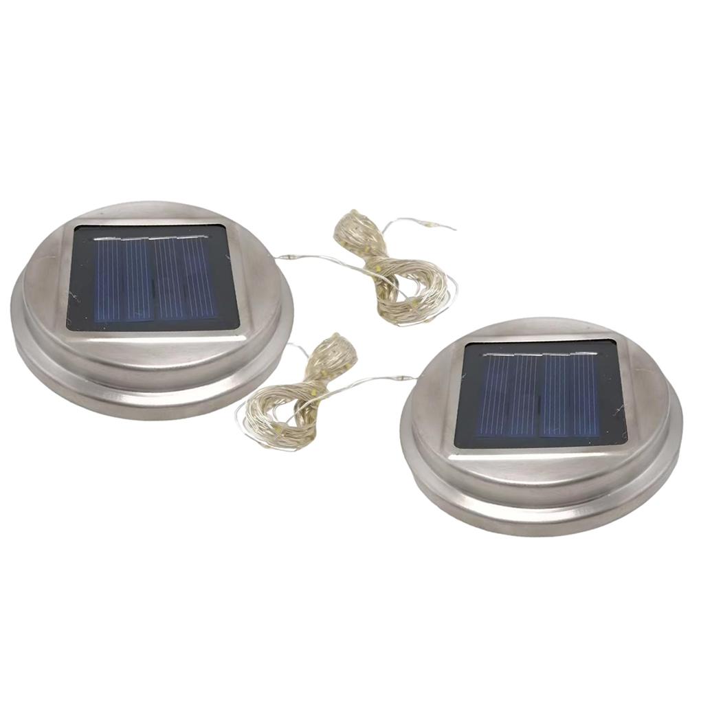 Портативная солнечная 30LED гирлянда-фея крышка для банки Мейсона гирлянда уличный водонепроницаемый фонарь рождественское украшение подвесной светильник