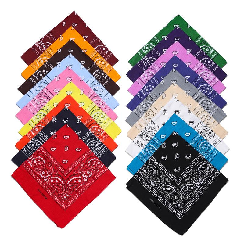 50 * 50cm Spring And Autumn 100% Cotton Scarves Versatile Decoration Professional Small Square Scarves Neck Protection Binding Bag