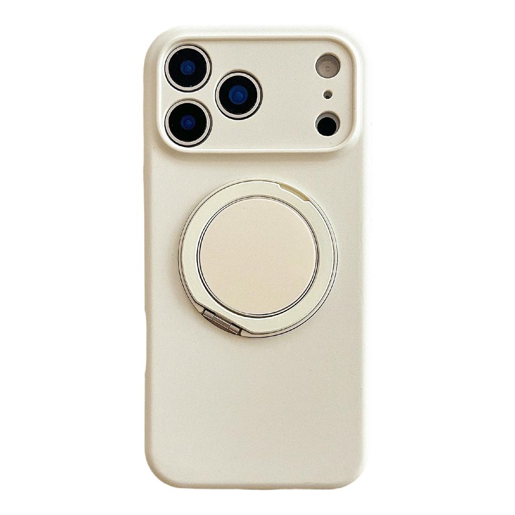 For iPhone 17 Pro Max Case 360 Rotating Kickstand Precision Cutout Liquid Silicone Phone Cover