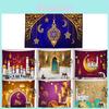 Яркий и красивый гобелен Ид Мубарак, настенный декор для празднования Рамадана