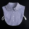 43 Styles Fake Collar Stand Lapel Shirt Detachable Collar Women Lace Floral False Collar Half Shirt Blouse Faux Col