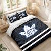 Bedding Set 1 Duvet Cover 2 Pillowcases Toronto Maple Leafs Print Bedroom Home Decoration