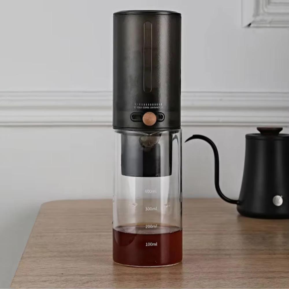 450ml Ice Drip Coffee Maker with Filter Paper Cold Brew Coffee Dripper Outdoor