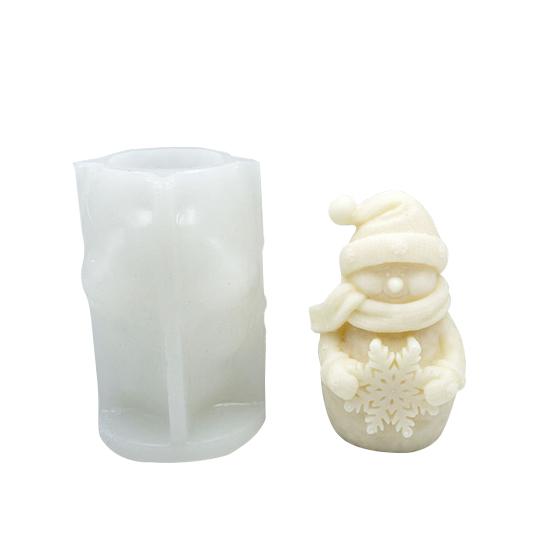Силиконовая форма в форме гнома для свечей своими руками, ароматерапия, рождественский орнамент, инструмент многоразового использования
