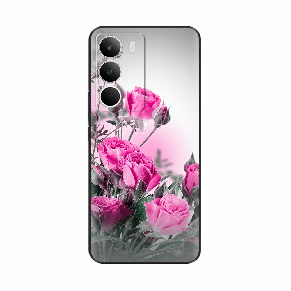 Чехол для Realme C71 Милые Цветы Расписная Крышка Мягкий Силиконовый Чехол для Телефона Для Realme C71 C 71 RealmeC71 4G Задняя Крышка Coque Capa