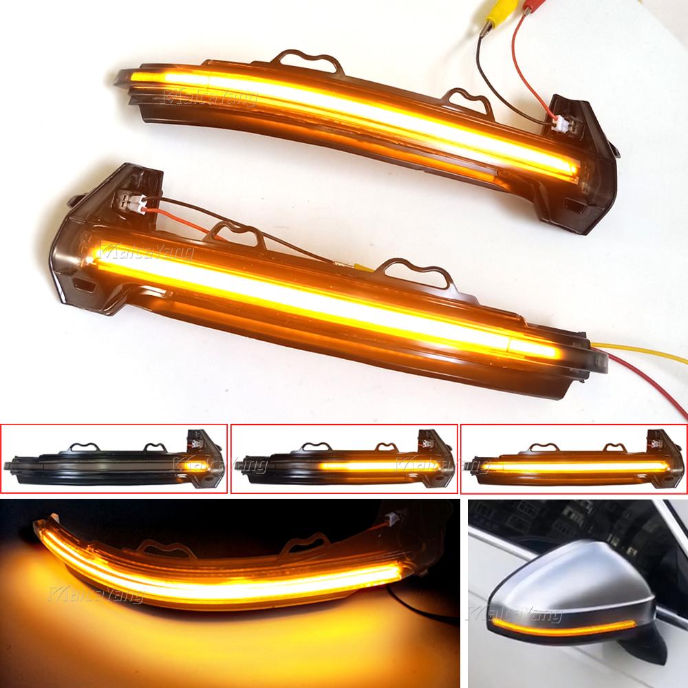 For A4 S4 RS4 B9 2016-2019 A5 S5 RS5 Dynamic Turn Signal LED Light Side Wing Rearview Mirror Indicator Sequential Blinker