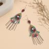 Vintage Ethnic Style Drop Earrings With Tassels For Womens Boho Festival Jewelry