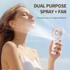 Portable Handheld Spray Fan USB Rechargeable Fast Cooling Fan Handheld Misting Fan  Hot Weather
