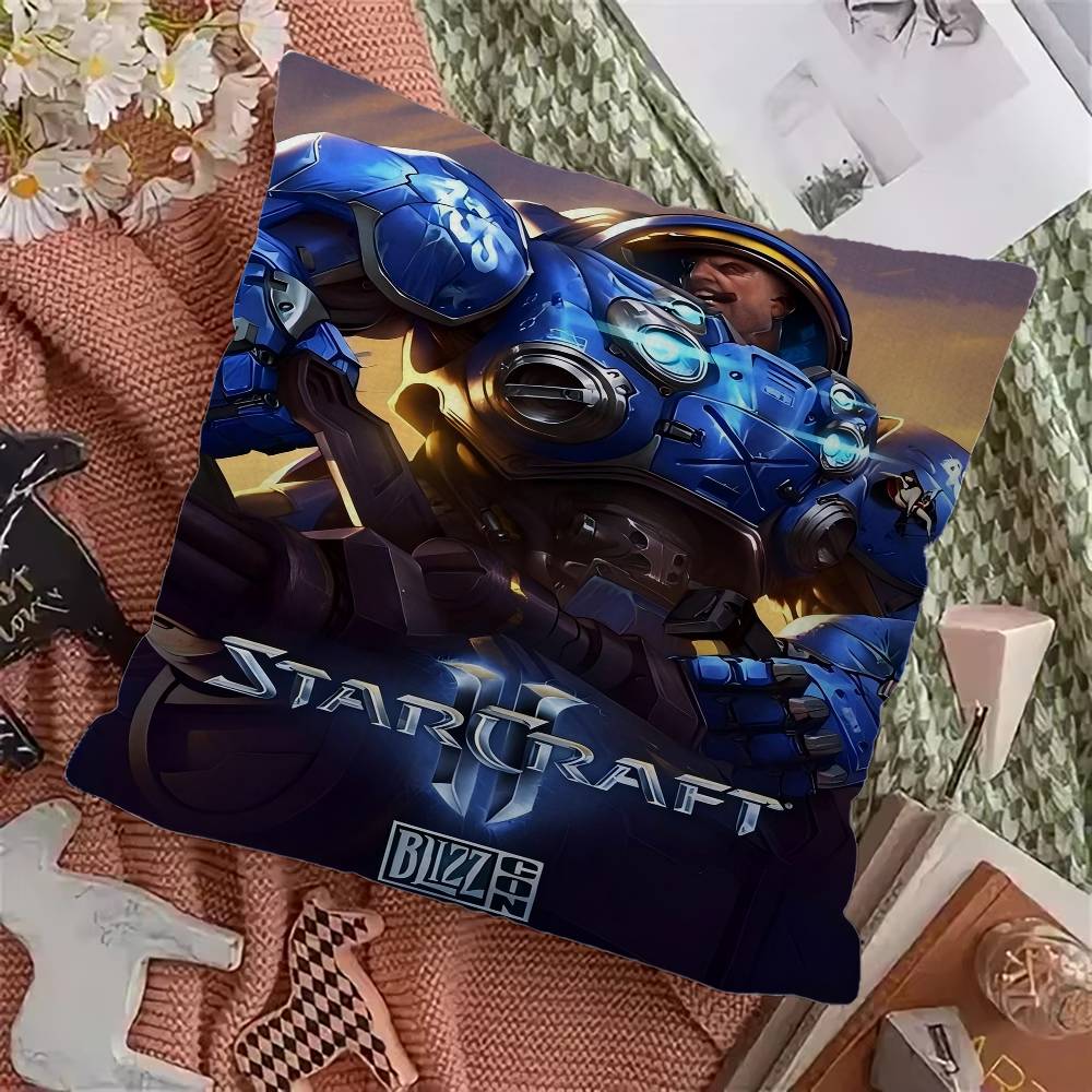Игровые Подушки S-Starcraft 2 Персонализированные Изображение Текст Домашний Декор Подарки для Дома 45x45 см