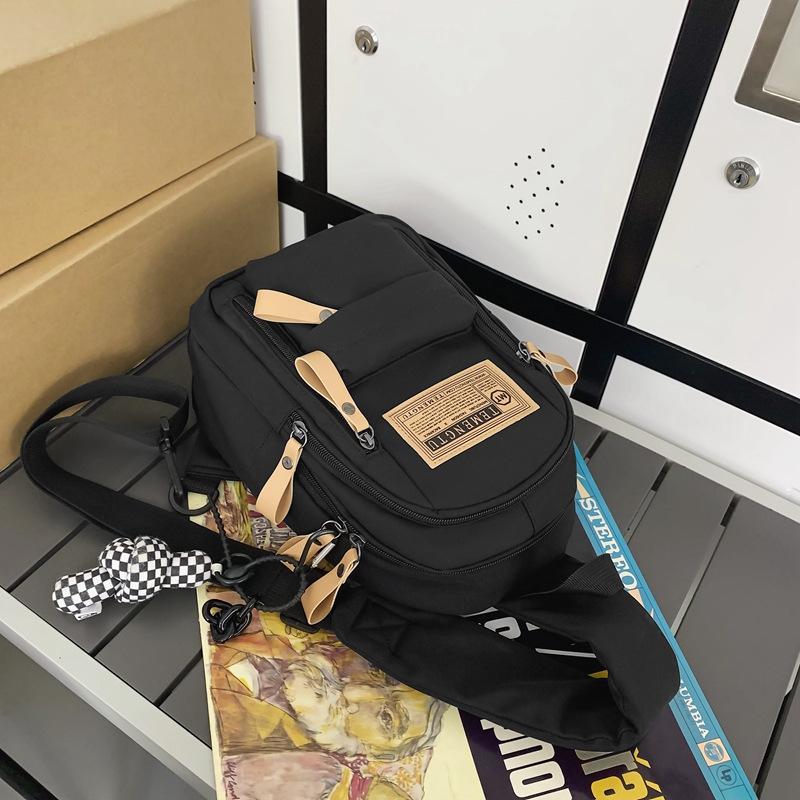 New Messenger Bag Boys Trendy Casual Small Backpack Japanese Versatile Multi-functional Sports Breast Bag Girls Shoulder Bag