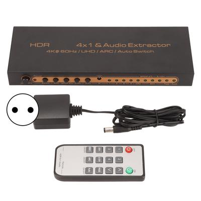 Мультимедийный интерфейс HDR HD с поддержкой 4K при 60 Гц UHD ARC Auto Switch 4x1 Splitter со звуком