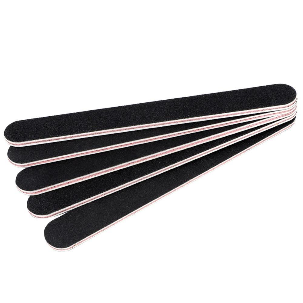 5Pcs EVA, sanding paper Black Sand Nail Buffing Strip False Nail Edge Trimming and Smoothing