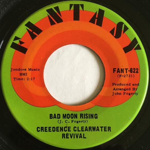 7-дюймовая пластинка CREEDENCE CLEARWATER REVIVAL Bad Moon Rising Lodi FANT622 Fantasy 1969 США Рок Б/у