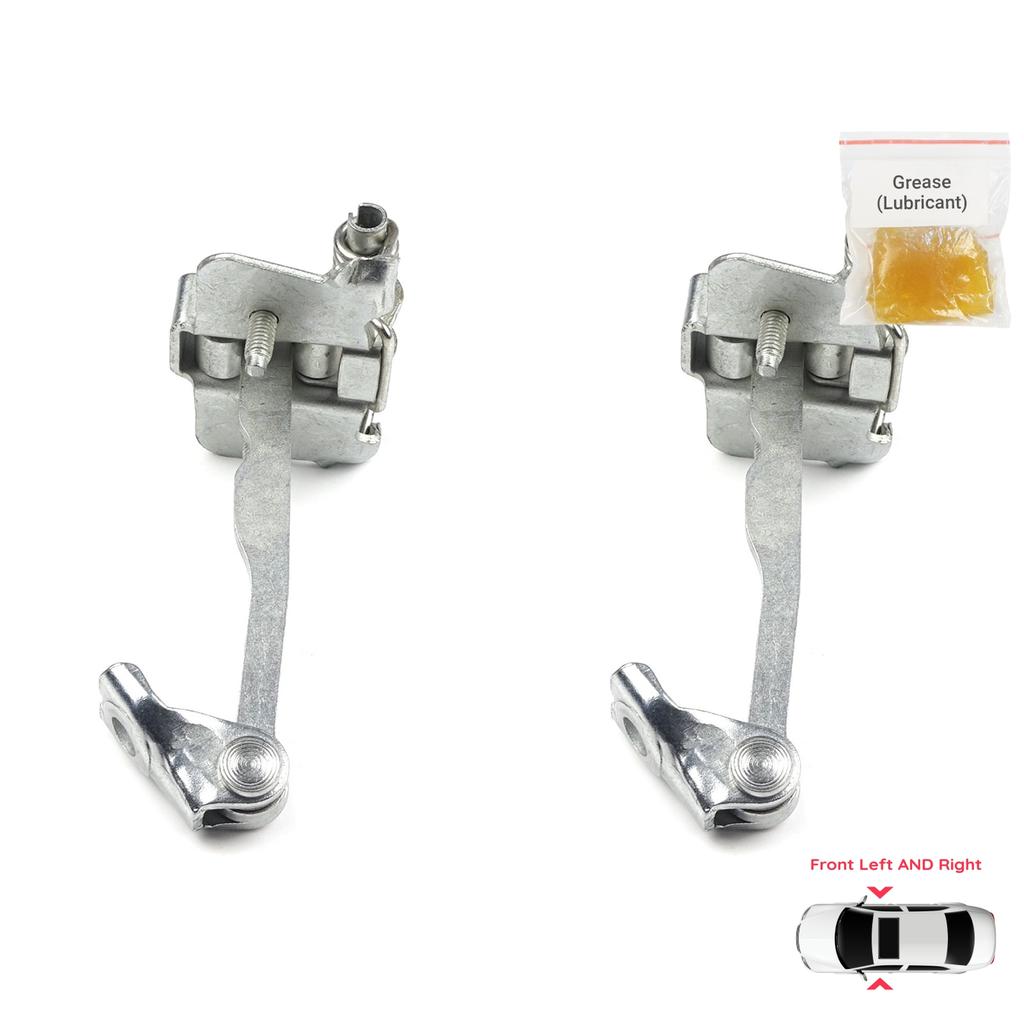 BDP756-1 2 Pieces Front Left AND Right Door Catch Hinge Brake Stop Check Strap Limiter for Renault Dacia Sandero Logan Duster MK2 804302559R