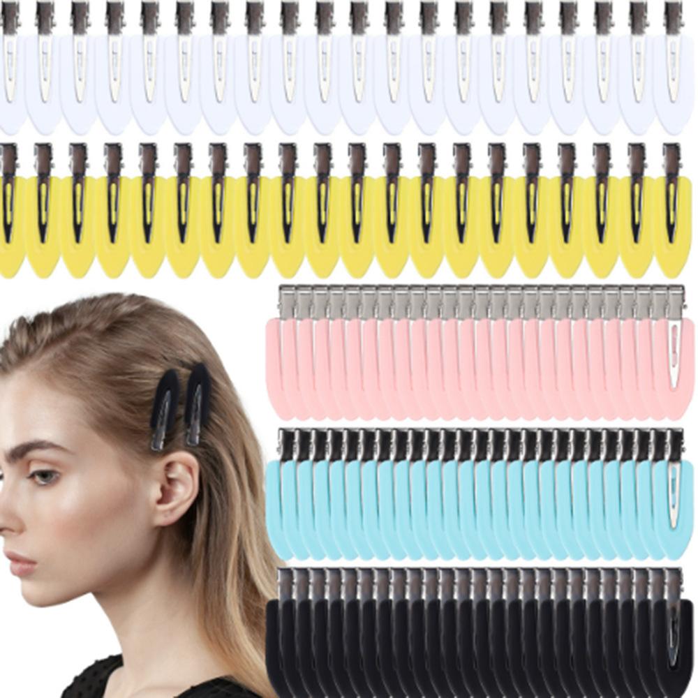 20Pcs No Bend Hair Clips, Creaseless Hair Styling Clips, No Trace Hair Clamps for Bangs, Women's Makeup & Salon Tools
