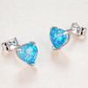 Korean Version of Summer Small Fresh Compact Cute Heart Shaped Earrings European and American Style Simple and Minimalist