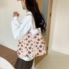 Сумка большой вместимости женская 2025 весна и лето новая милая универсальная сумка через плечо любовь портативная сумка-тоут для поездок на работу
