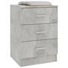 VidaXL Bedside Tables 2 Pcs Concrete Grey 38x35x56 Cm Engineered Wood 800459