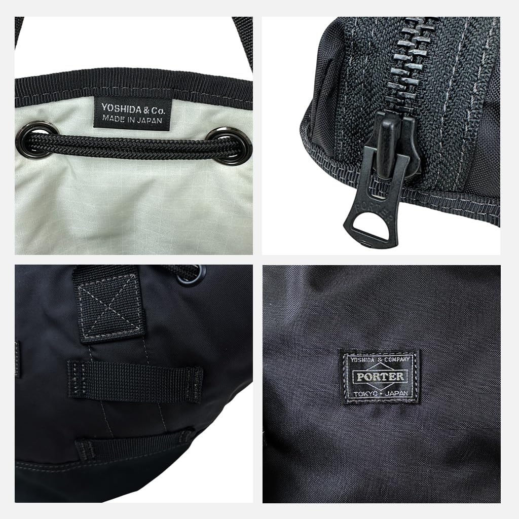 Porter СУМКА-ТОУТ СО ШАРФОМ И КАРМАНАМИ 502-05960 Черный (10)