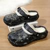 Fashion New Men Winter Slippers Indoor Comfortable Warm Slippers Summer Removable Sandals Men Casual Non Slip Plush Fur Clogs for Men