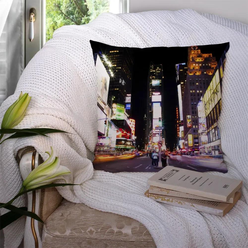 Домашний декор Нью-Йорк Ночь Наволочки Подушка Отель Автокресло Спинка Диван