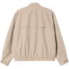 Carhartt WIP SS25 Грудь C Вышитый Логотип Свободный Подол Повседневная Куртка Мужская Куртка Бежевый I034516-0QS-XX