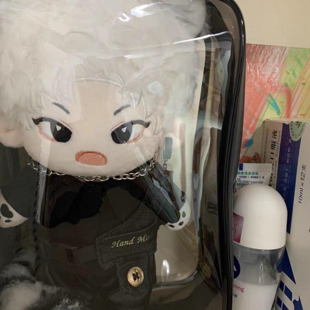 Thicken Doll Outing Storage Pouch PVC Cosmetic Bag Multifunction Doll Display Bag Girl