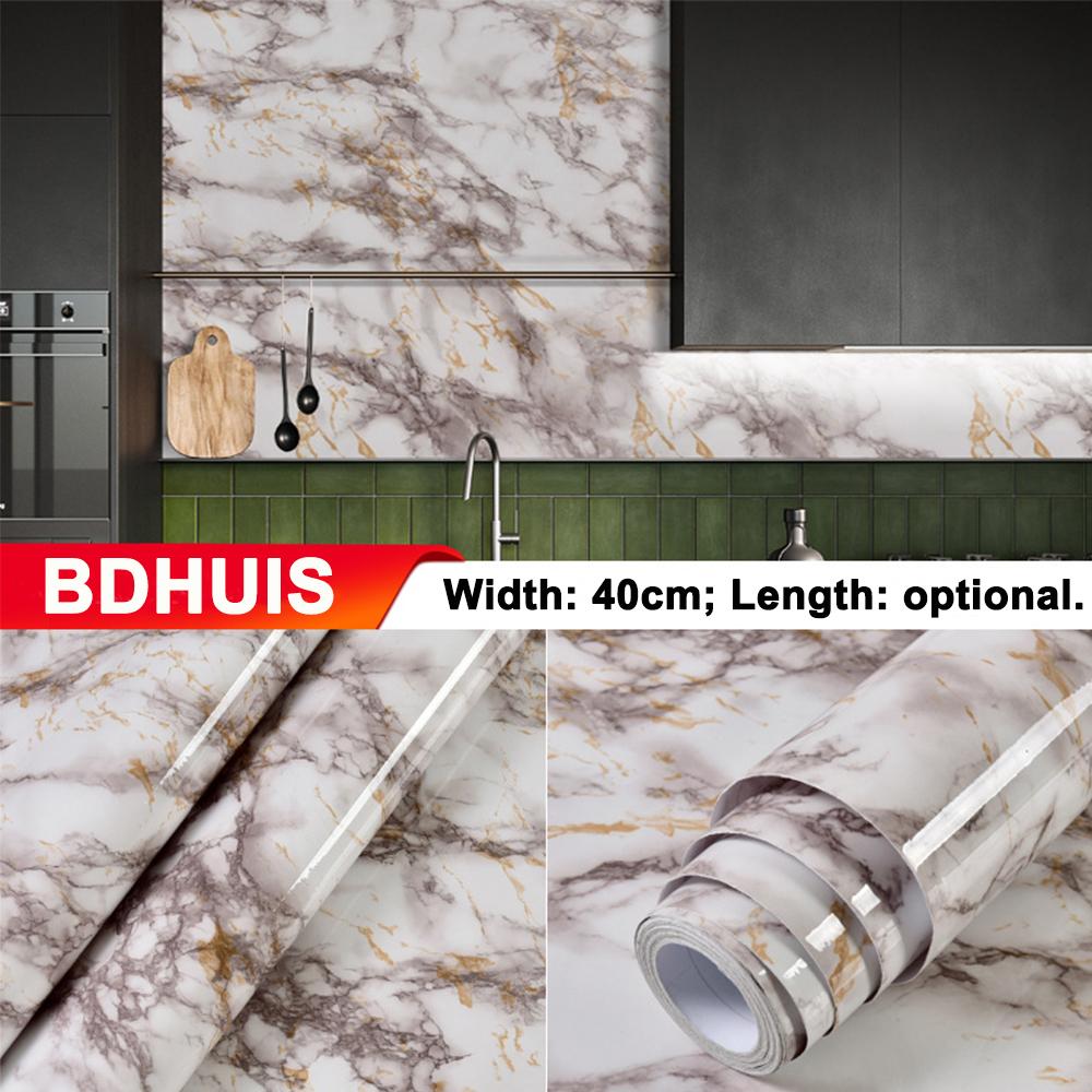 29 Styles Marble Wallpaper Home Decor Films PVC Waterproof Stickers Self-adhesive Doors Cabinet Modern Furnitures Wall Decoration