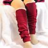 Women Foot Covers Warm Elastic Leg Warmers Knitted Socks Boot Socks Ankle Warmer