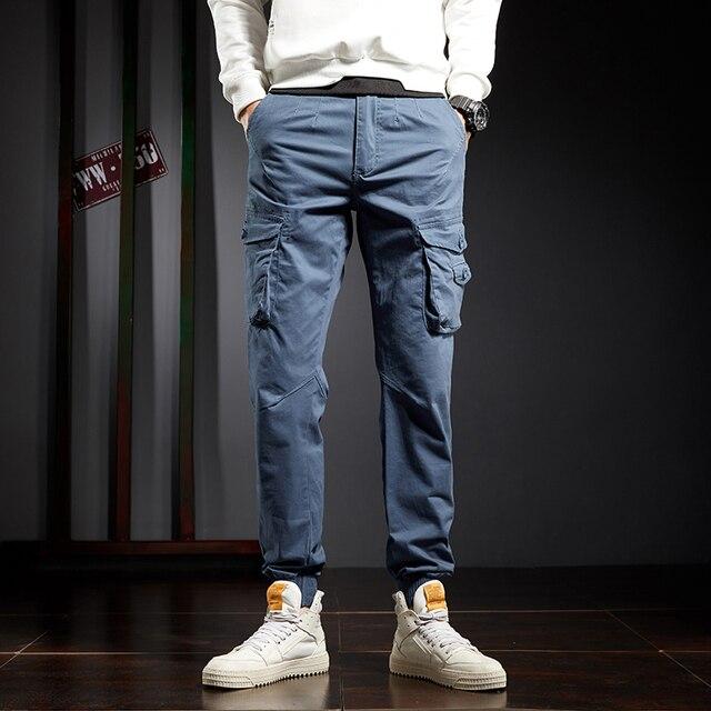 Jantour 2021 Men 'S Camouflage Trousers Cotton Casual Military Cargo Pants Joggers Outdoor Pants Men 3d Pockets Harajuku Pants