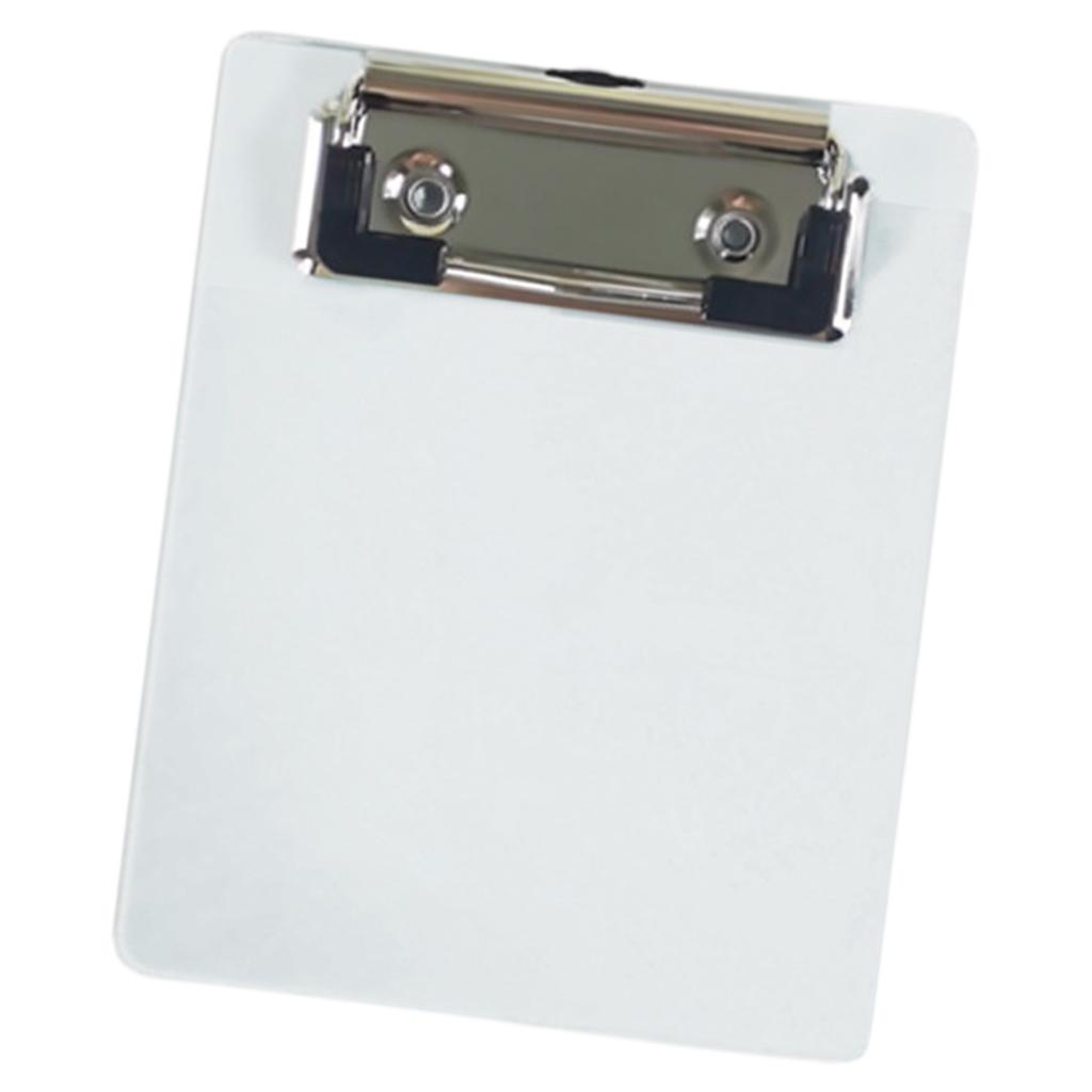 Small Clipboard with Retactable Hanging Hook Portable Clipboard Metal Clip Clipboard 12x9.8cm Writing Board for Office